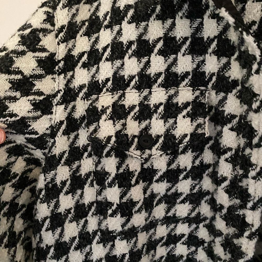 Revolve L’Academie Wool Houndstooth Shirt Jacket size Small - Picture 4 of 9